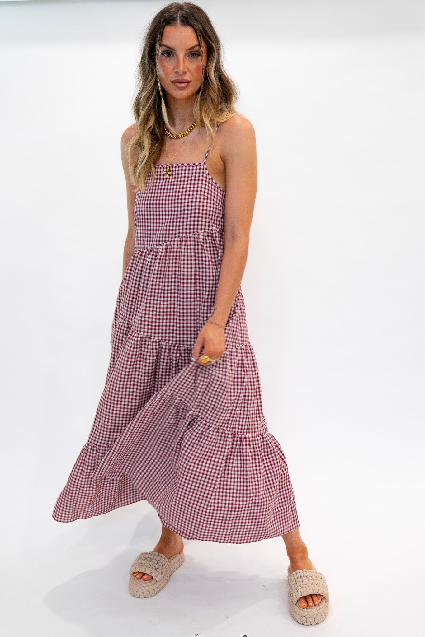 Gingham Checkered Dress