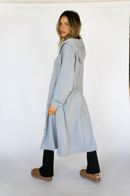 Longline Hooded Cardigan (Multiple Colors)