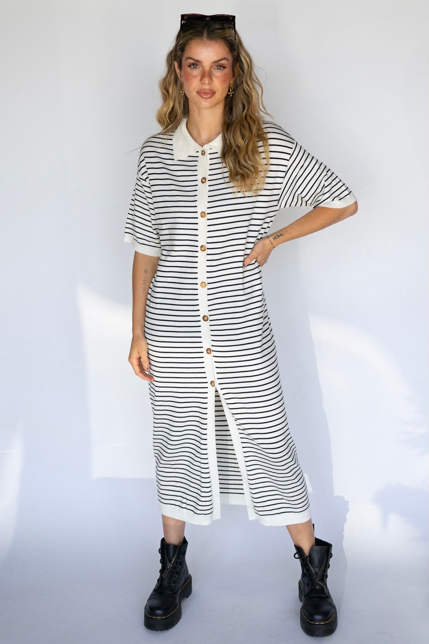 The Ivory Collard Dress