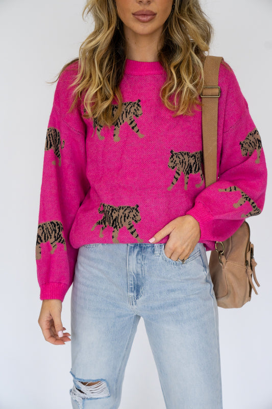 Tiger Pattern Sweater (Multiple Colors)