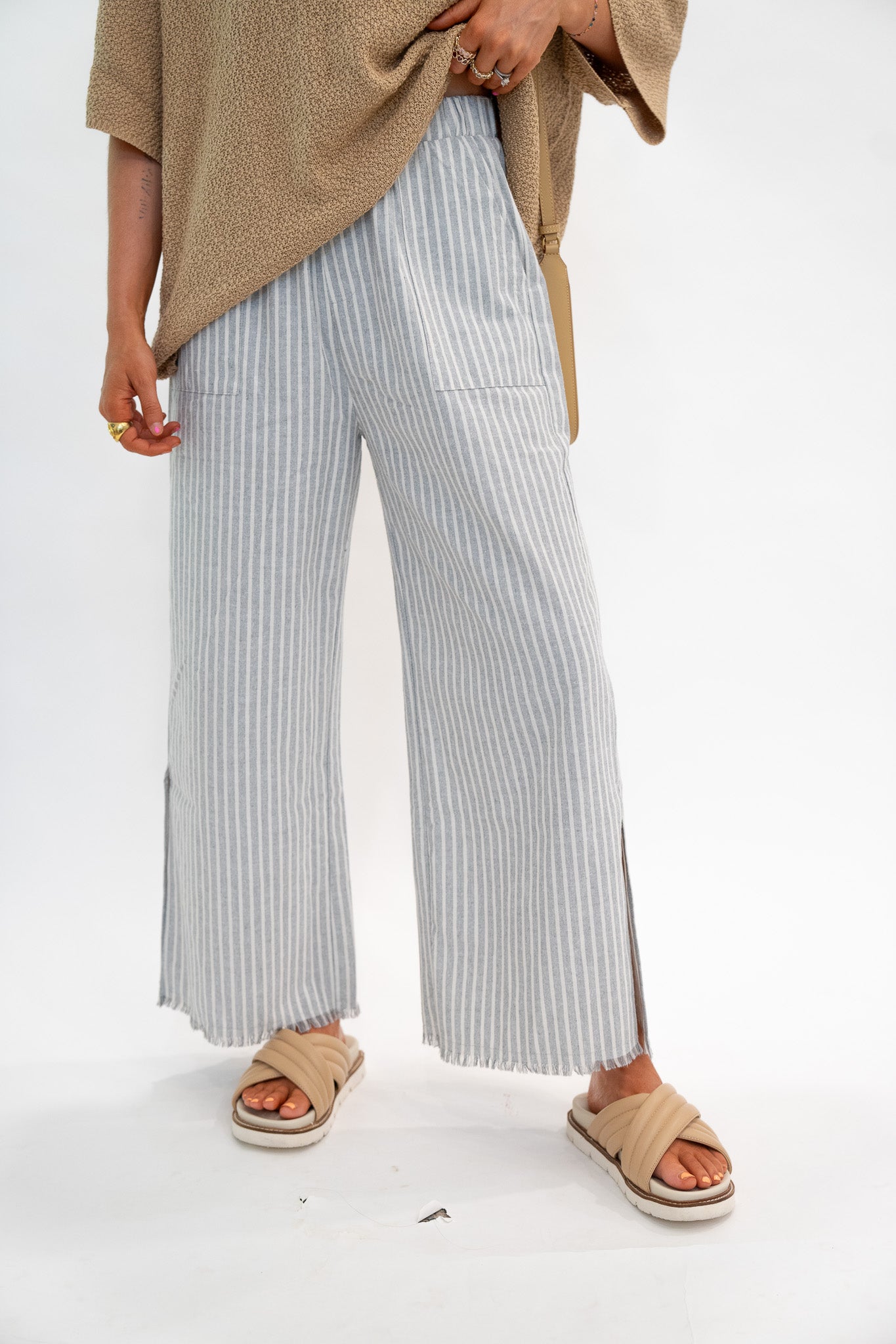 Striped Linen Pants