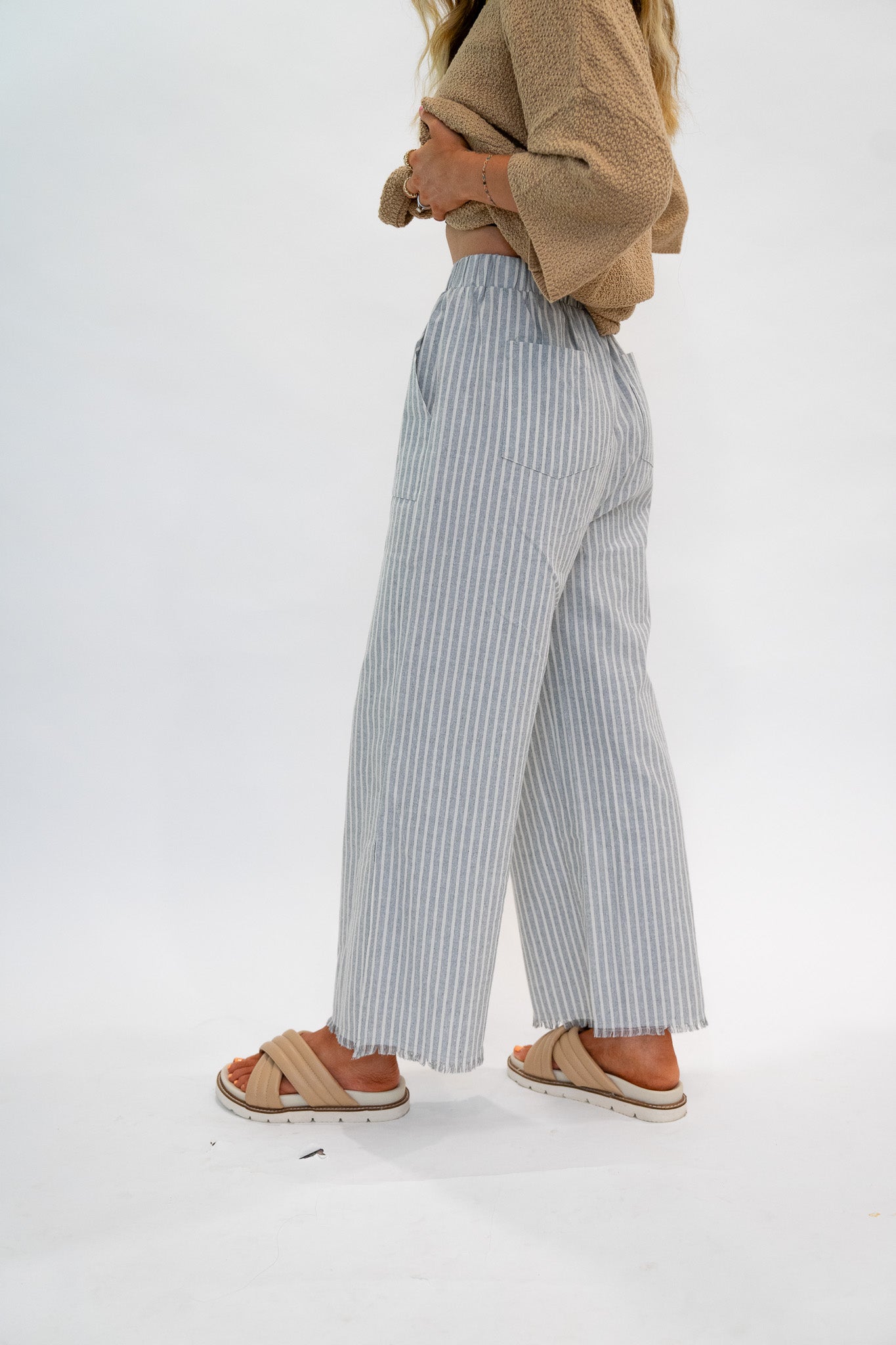 Striped Linen Pants